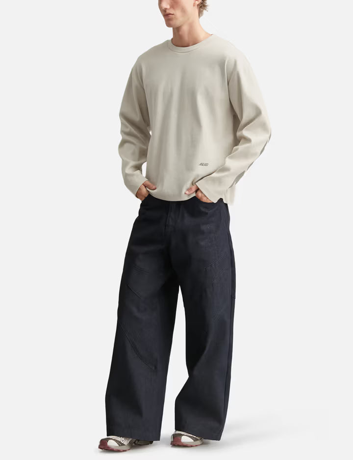 Joshua Long Sleeve In Rib With Back Print
