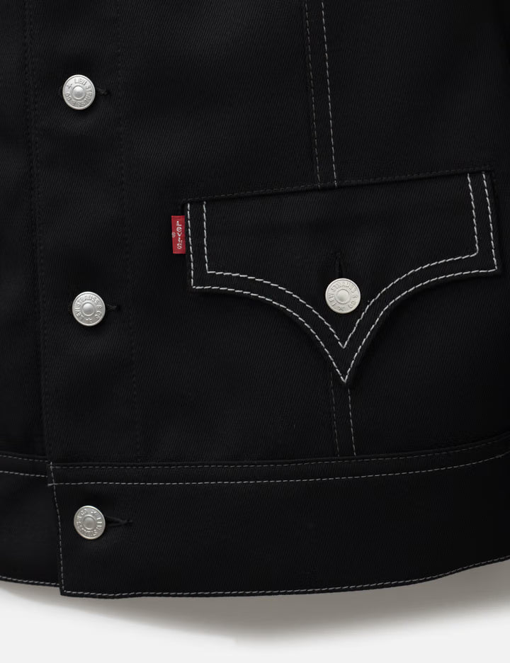 Junya Watanabe Man X Levi's Wool Serge And Silk Satin Trucker Jacket