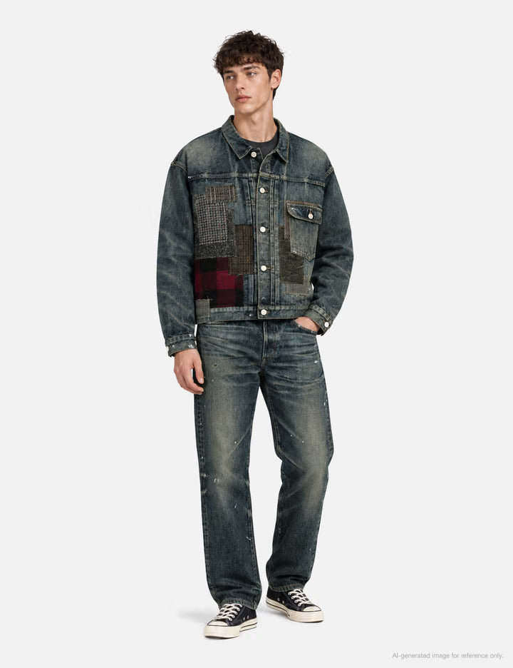 Junya Watanabe Man X New Manual Customize Denim Pants