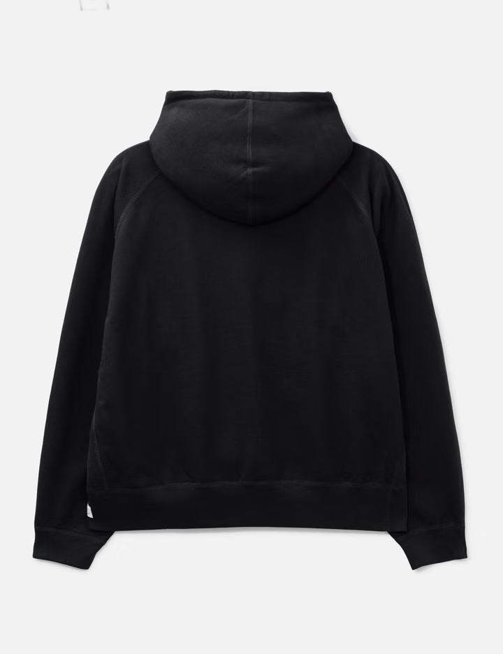 Junya Watanabe MAN X Reigning Champ Hoodie With Herringbone And Leather Patch Pocket