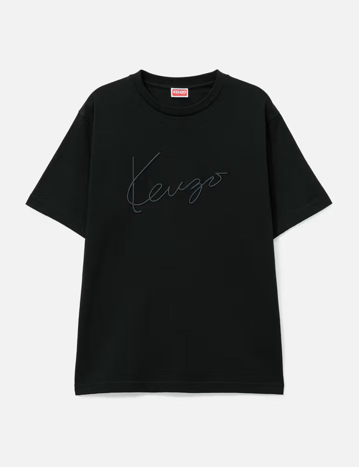 'KENZO Signature' Embroidered T-Shirt