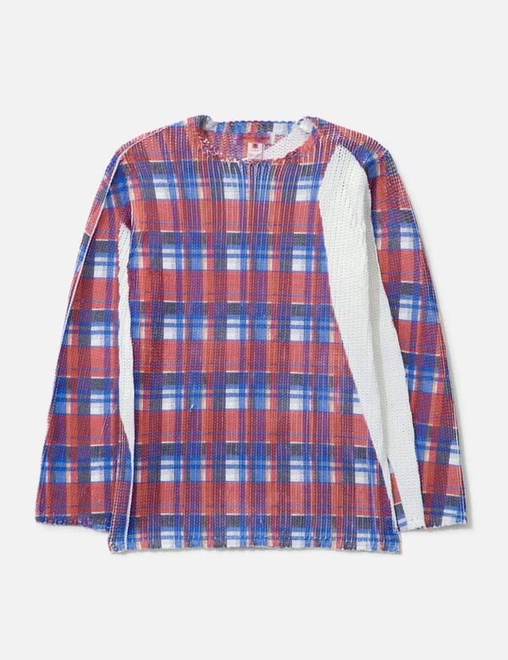 Press Printed Tartan Sweater