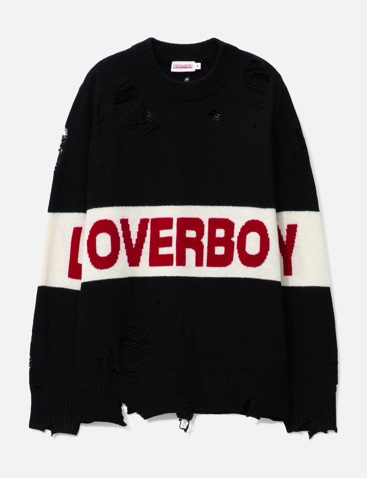 Distressed Loverboy Logo Jumper