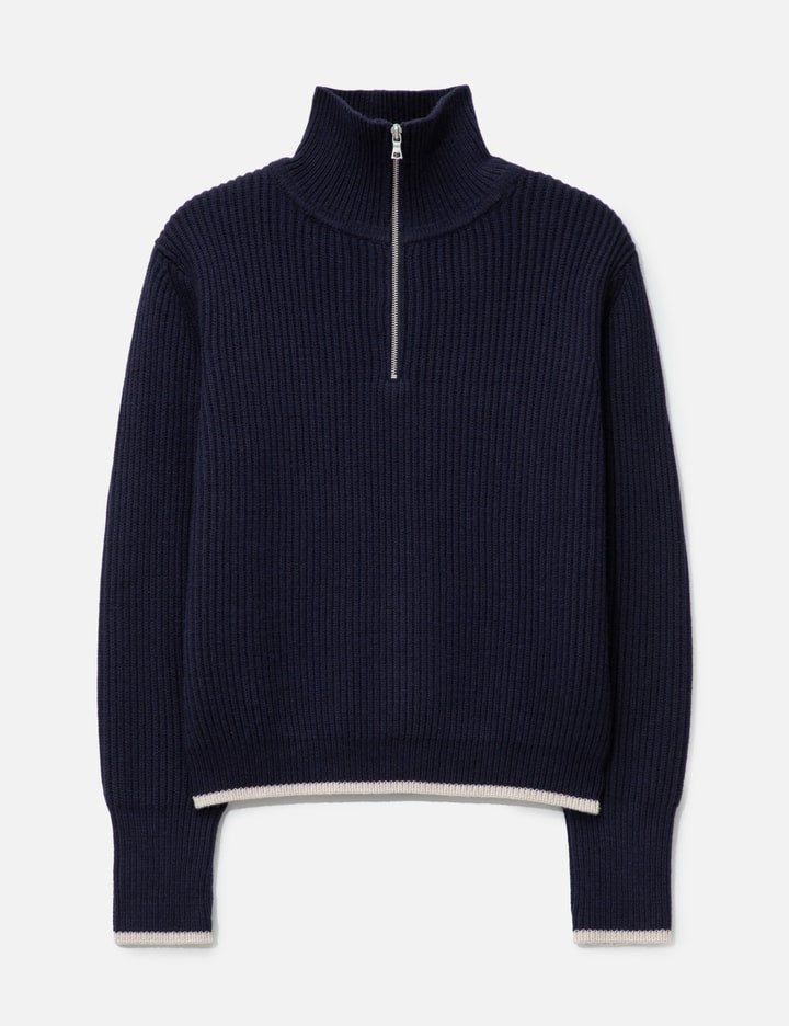 Fisherman's Wool Knit Half Zip