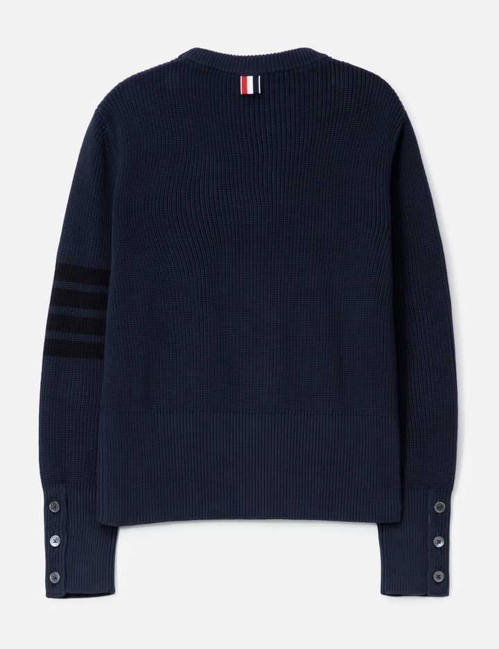 Cotton Cardigan Stitch 4-bar Pullover