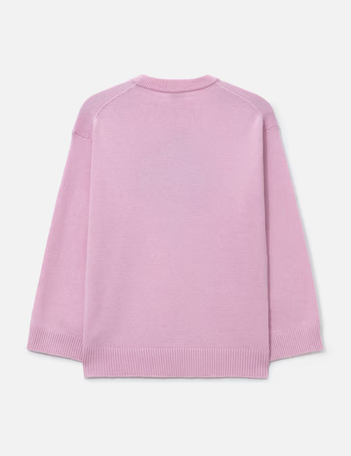 Graphic Wool Oversized Crewneck