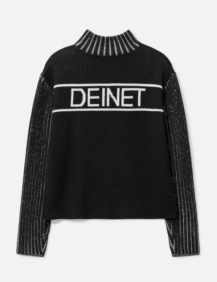 Merino Wool Knit Half Zip-Up