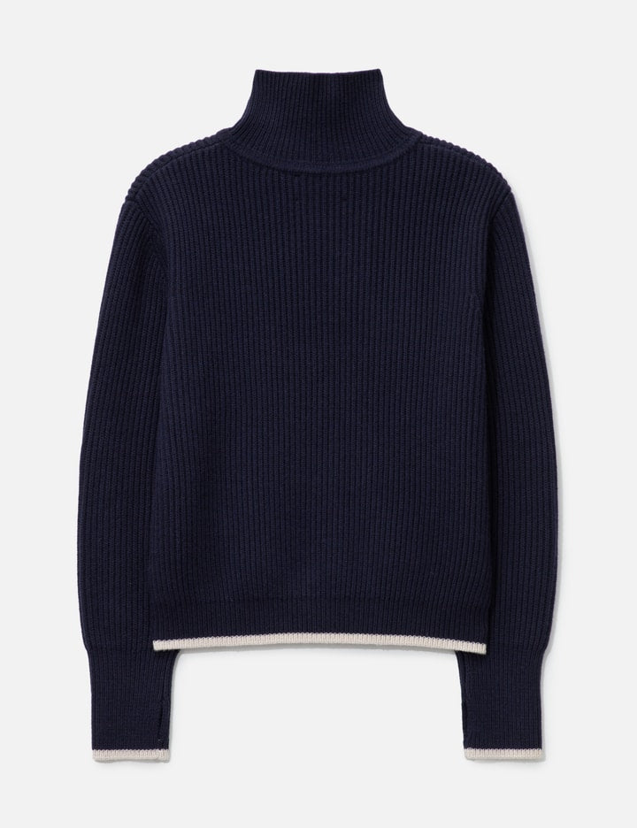 Fisherman's Wool Knit Half Zip