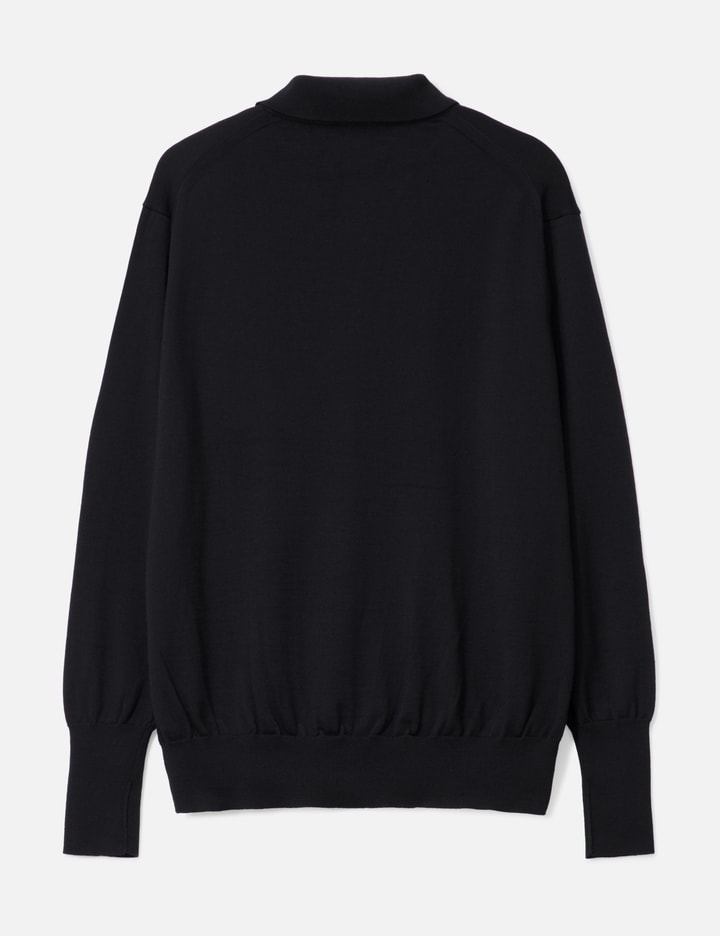 Wool Knit L/S Polo Shirts