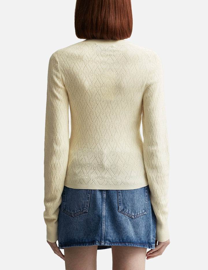 Ami de Coeur Pointelle Crew Neck Sweater