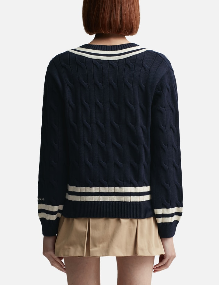 Yankees Serif Cableknit Sweater