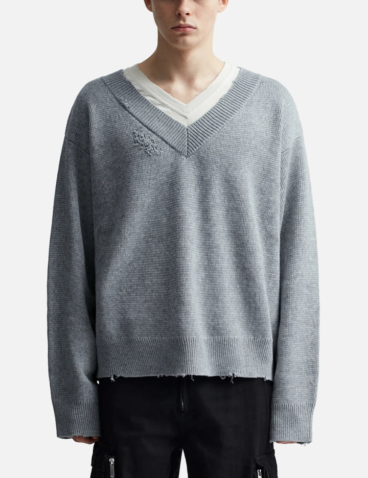 Layered V-Neck Sweater