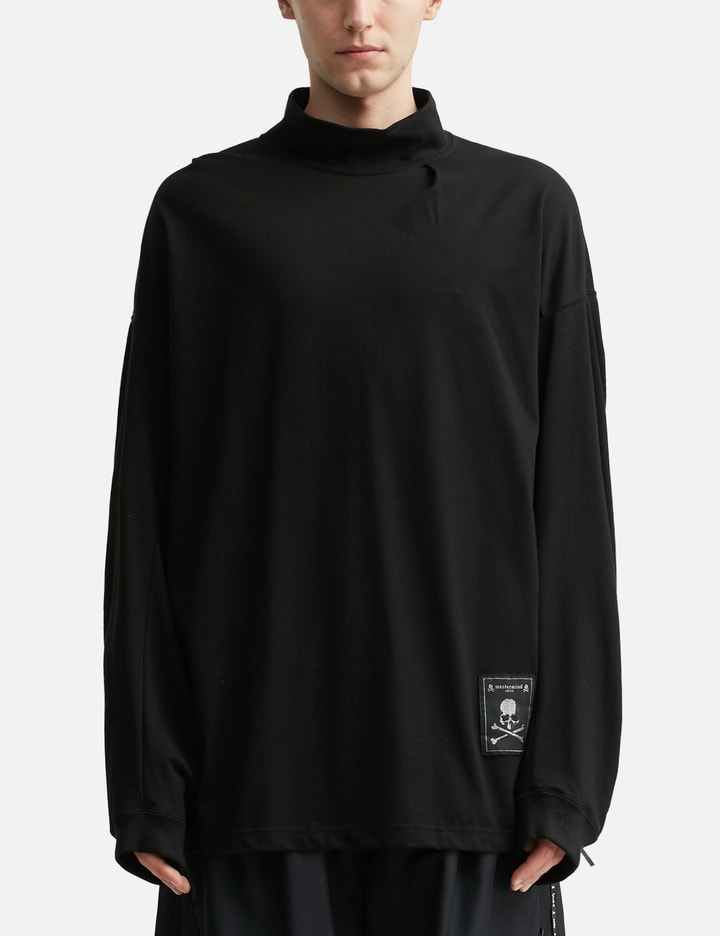 Boxy Tuck High Neck Long Sleeve T-shirt