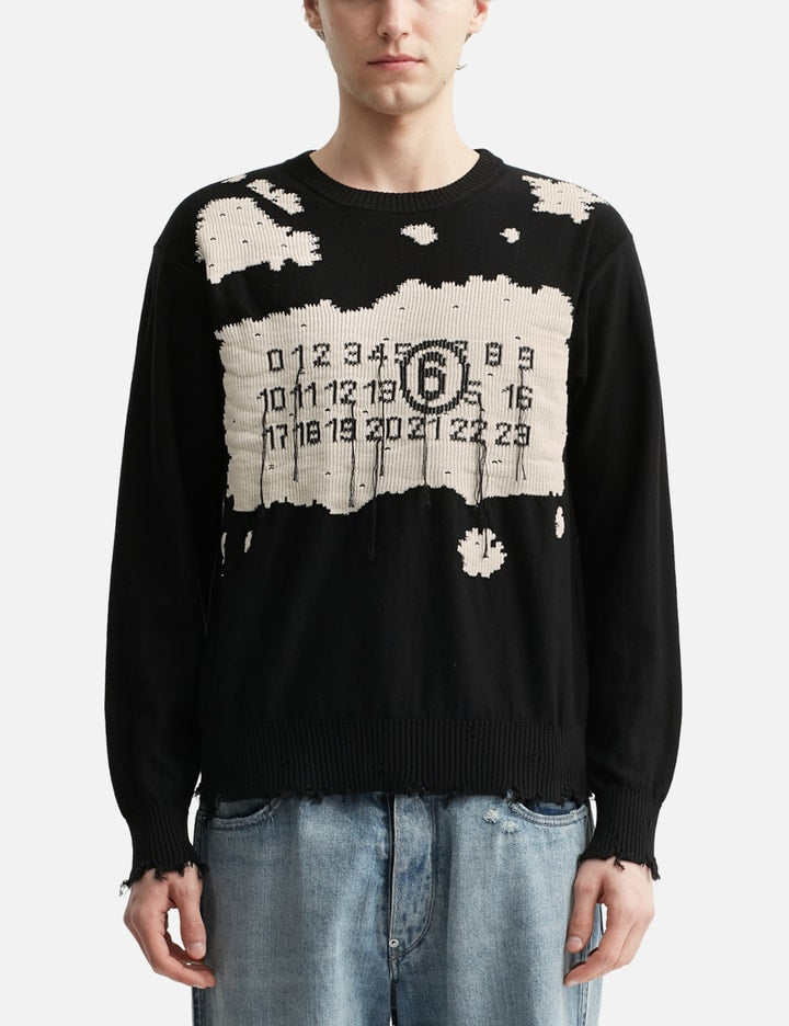 Numeric Intarsia Sweater