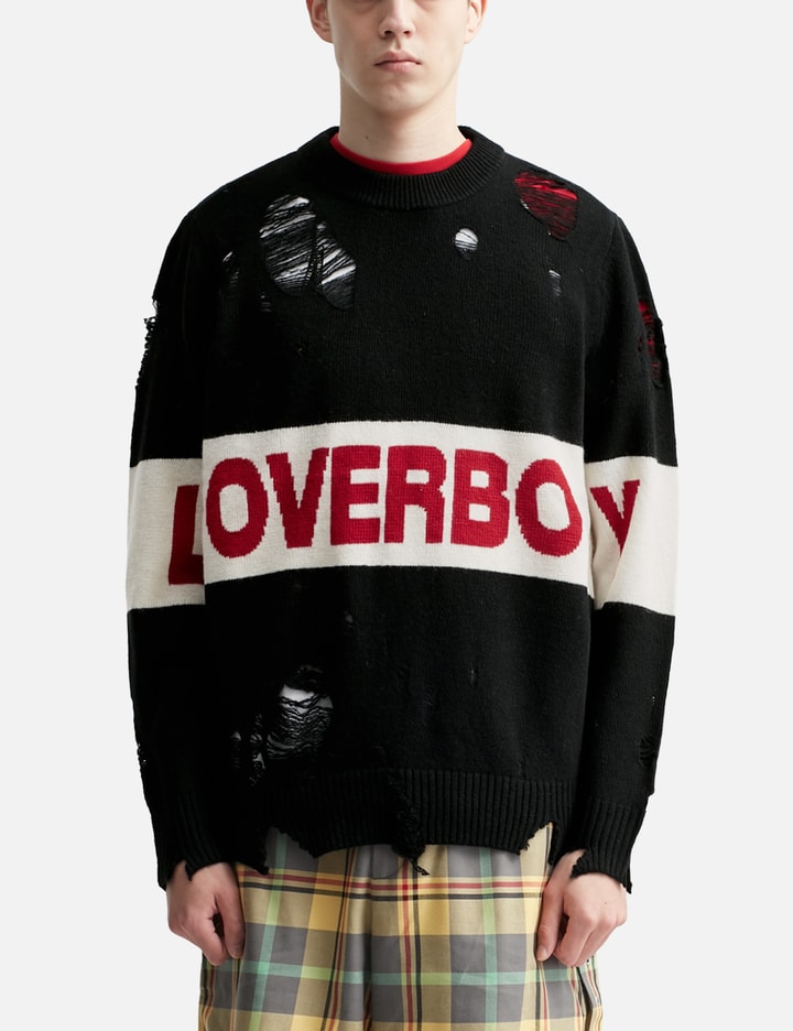 Distressed Loverboy Logo Jumper