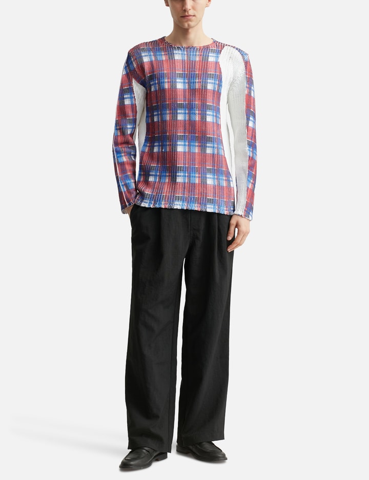 Press Printed Tartan Sweater
