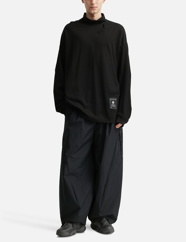 Boxy Tuck High Neck Long Sleeve T-shirt