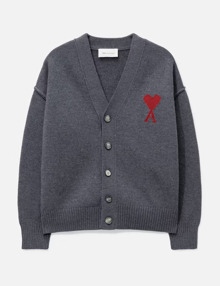 Cardigan With Contrasted Ami De Coeur