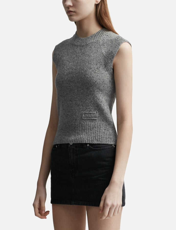 Ami Embroidery Sleeveless Sweater