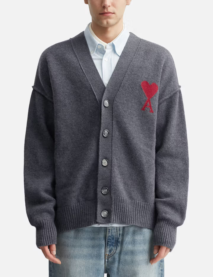 Cardigan With Contrasted Ami De Coeur