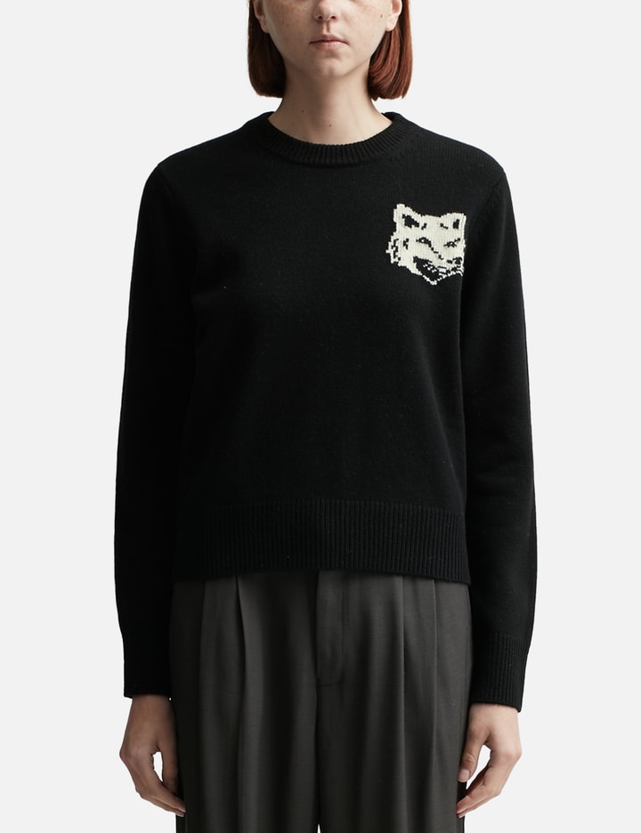 Fox Head Intarsia Regular Jumper