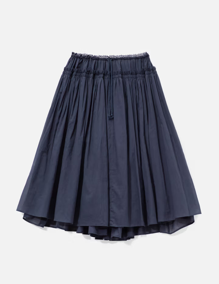 Lace String Gathered Long Skirt