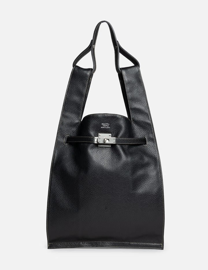 Large Market Bag In Shrink Leather