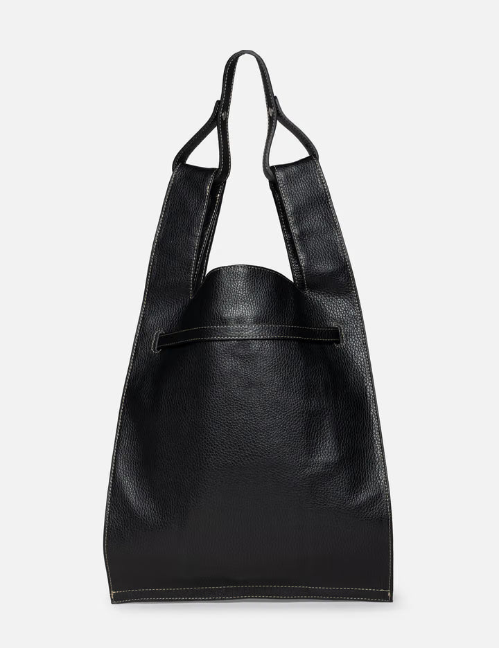 Large Market Bag In Shrink Leather