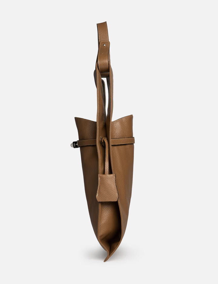 Large Market Bag In Shrink Leather