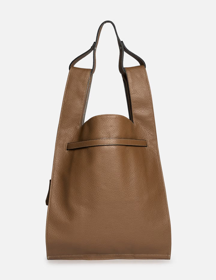 Large Market Bag In Shrink Leather