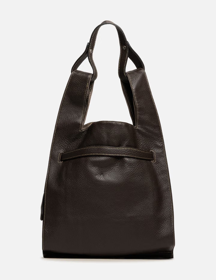 Large Market Bag In Shrink Leather