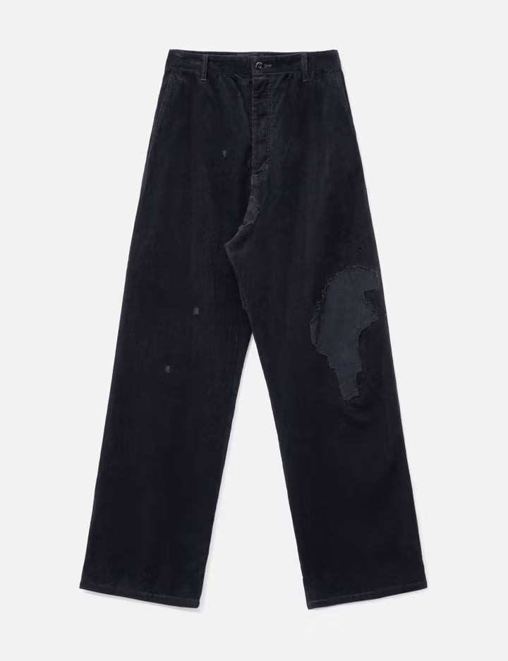 Lax Repaired Black Corduroy