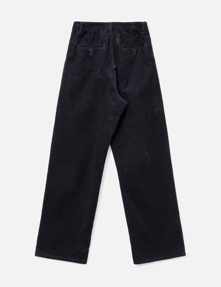 Lax Repaired Black Corduroy