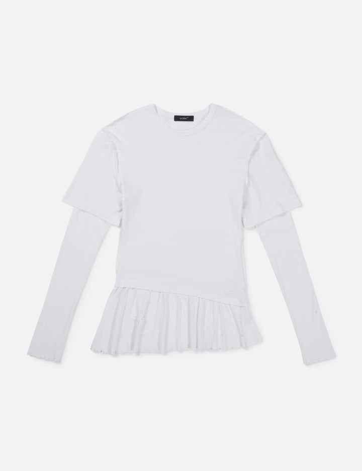 Layered Long-Sleeve Top