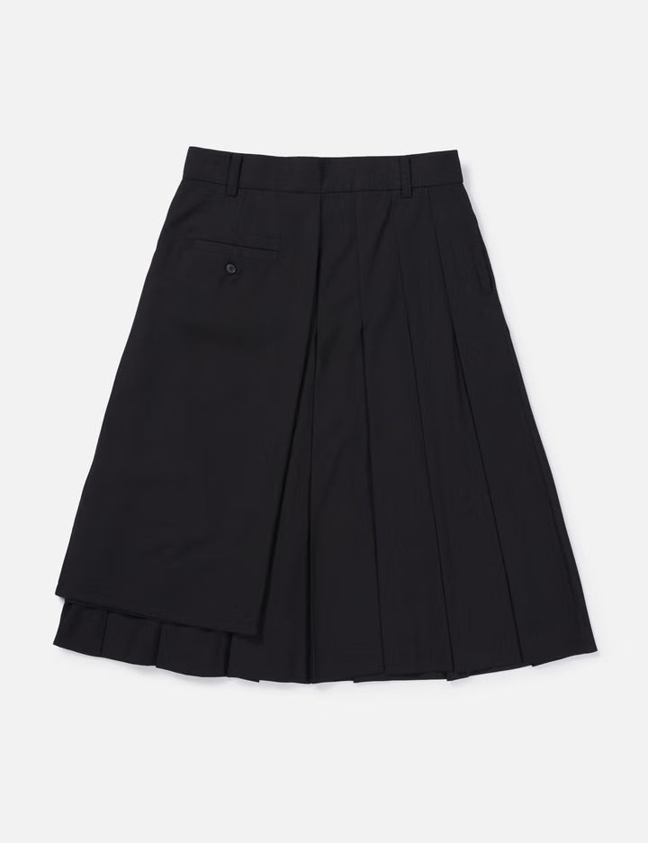 Layered Pleated MIDI Skirt