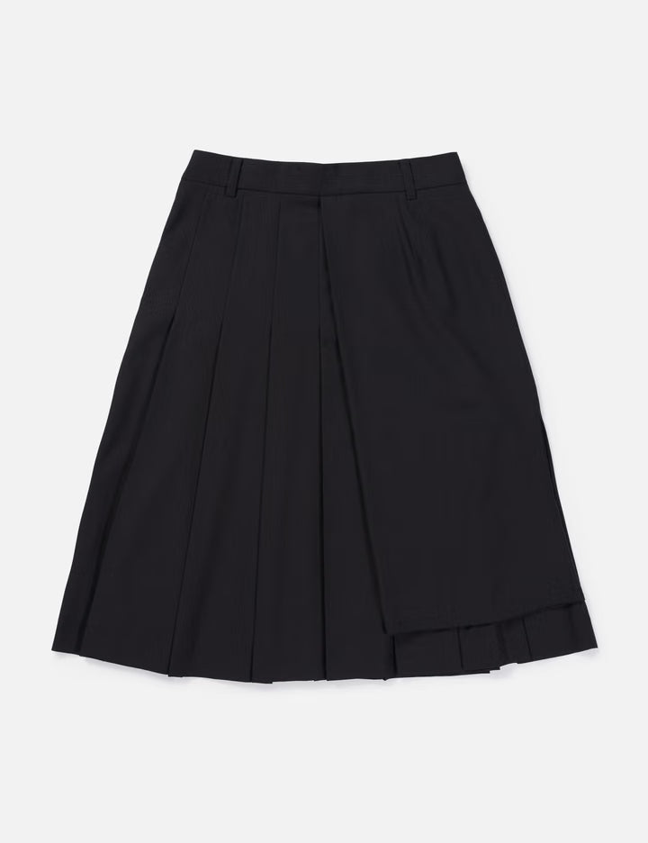 Layered Pleated MIDI Skirt