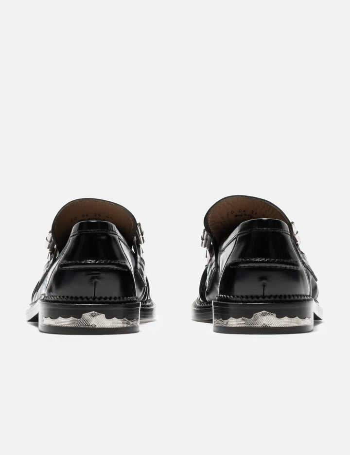 Leather Chain Loafers