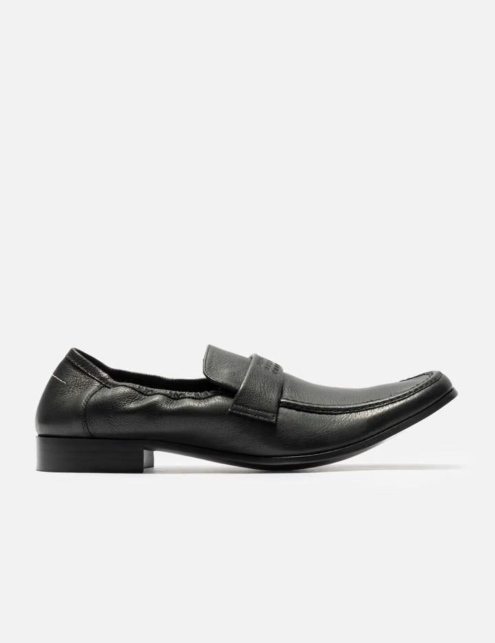 Leather Swing Toe Loafers
