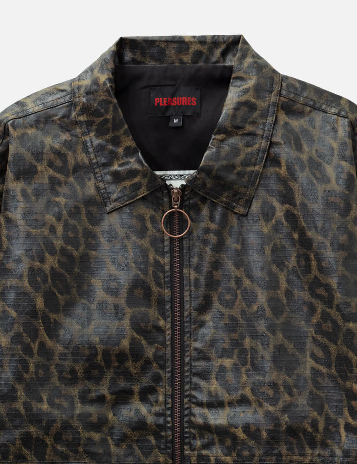 Leopard Waxed Jacket