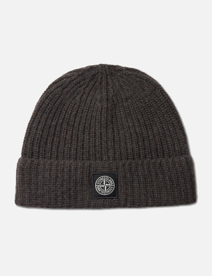 Light RWS Geelong Wool Ribbed Knit Beanie
