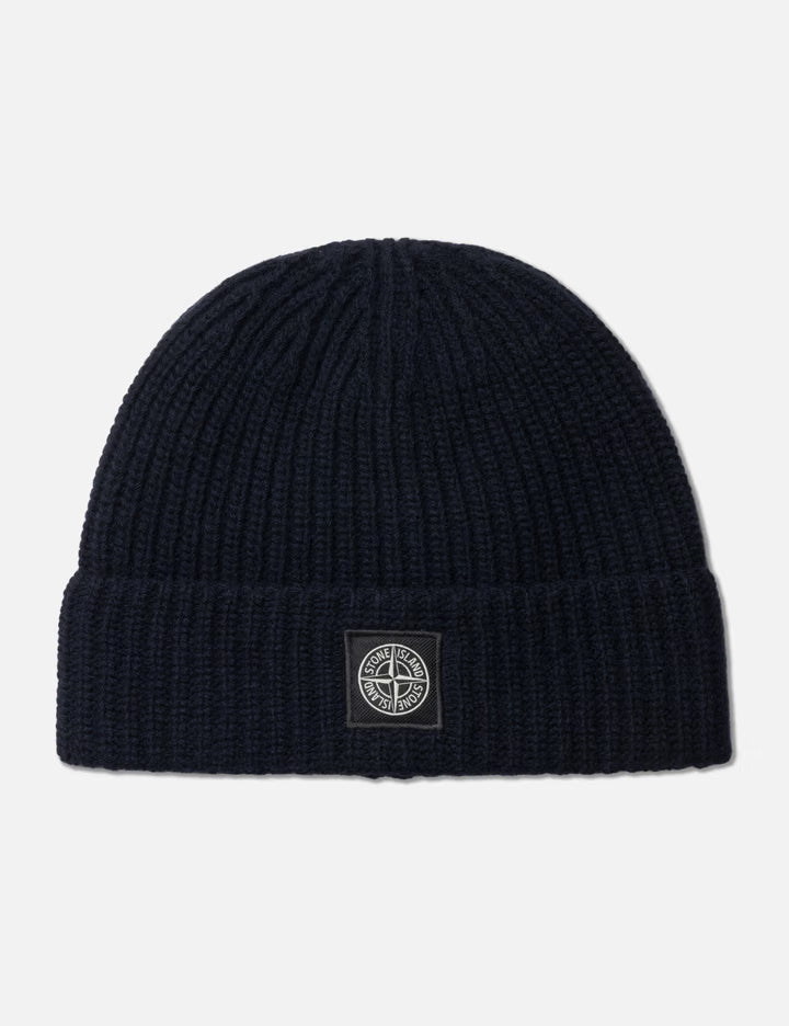 Light RWS Geelong Wool Ribbed Knit Beanie