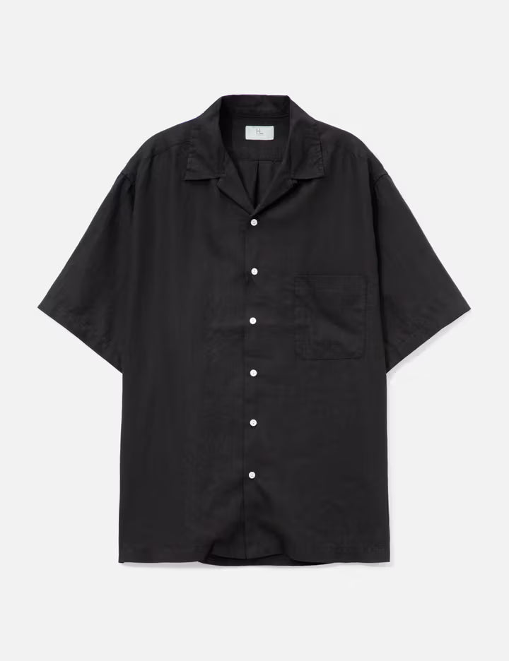Linen Open Collar Shirt