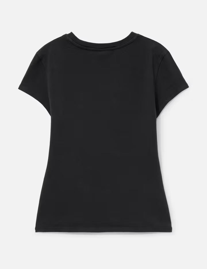 Logo Print Fitted Tee