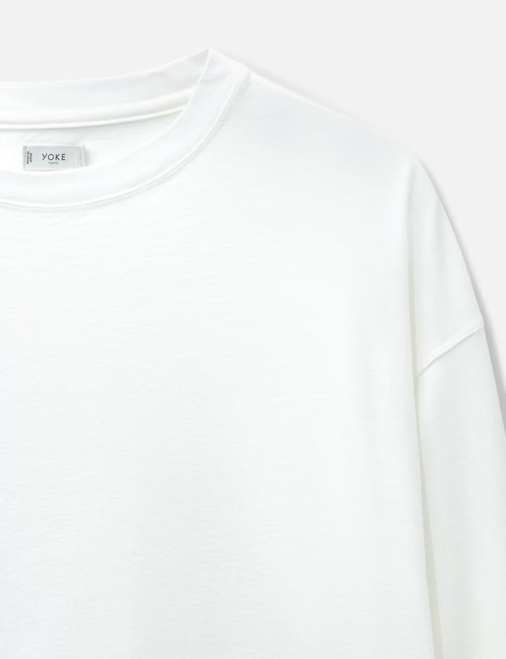 Suvin Cotton YOKE T-Shirt Long Sleeves