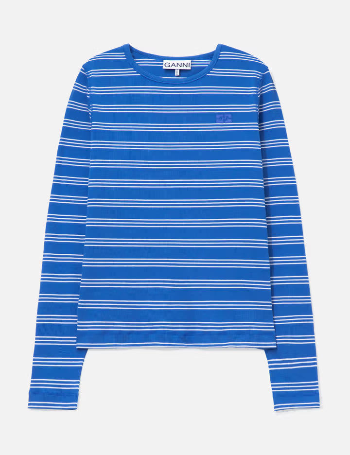 Long-Sleeve Top With Stripes