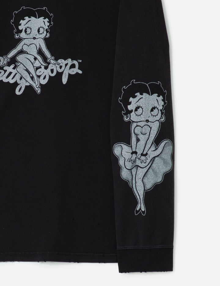 Mastermind World x X Betty Boop Damaged Boxy Long Sleeve T-shirt