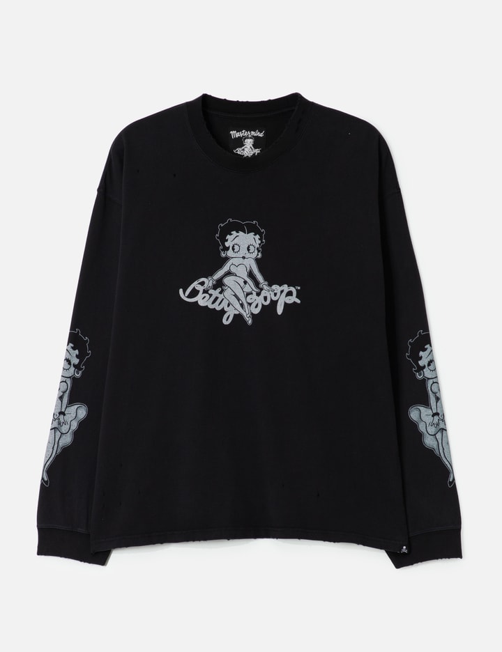 Mastermind World x X Betty Boop Damaged Long Sleeve T-shirt
