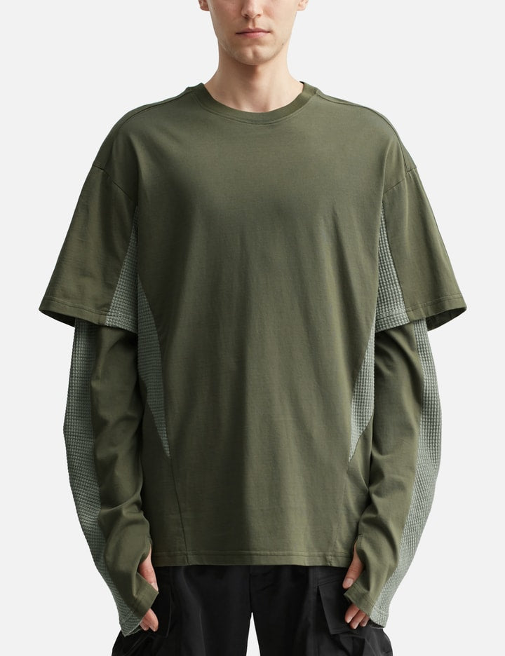 Diffraction Knit Layered Longsleeve