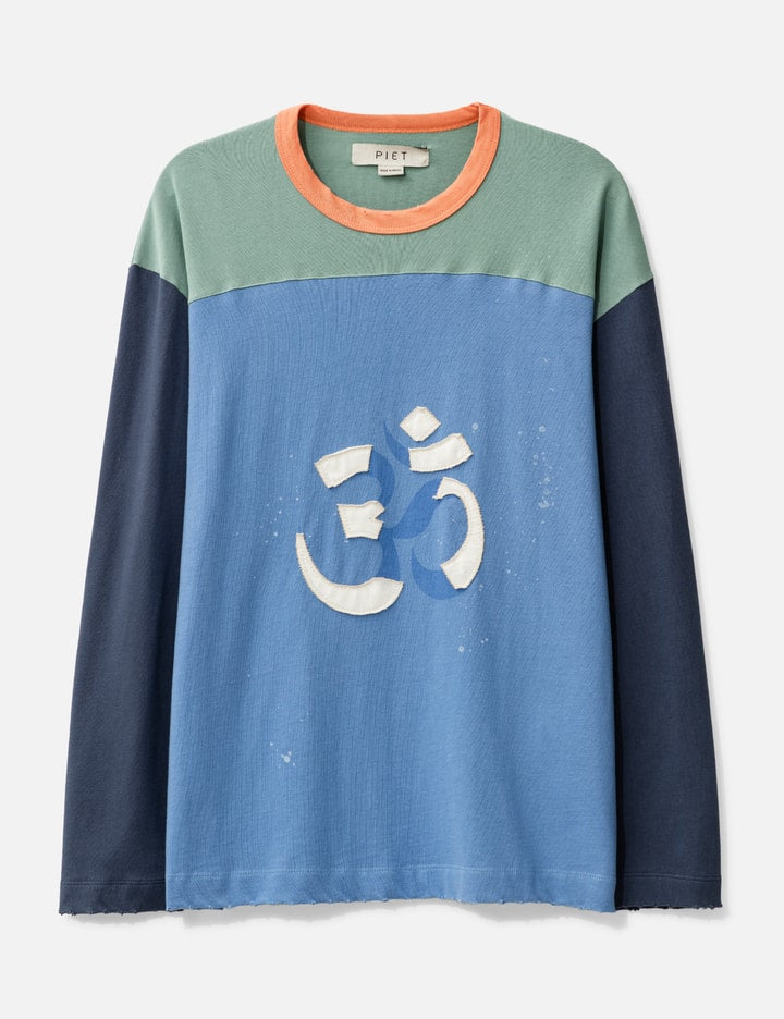 OM PAINT STAINED LONG SLEEVE