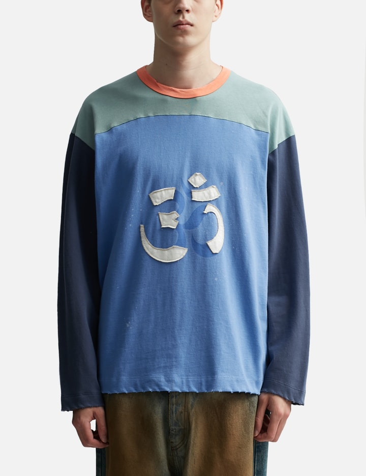 OM PAINT STAINED LONG SLEEVE